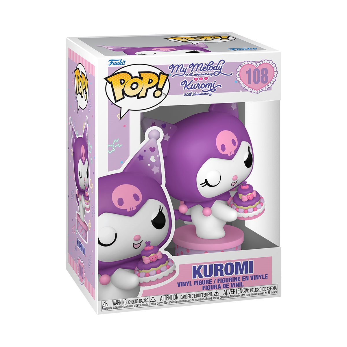 Hello Kitty and Friends Kuromi [20th Anniversary] w/ Cake Funko Pop! #108 Vinyl Figure