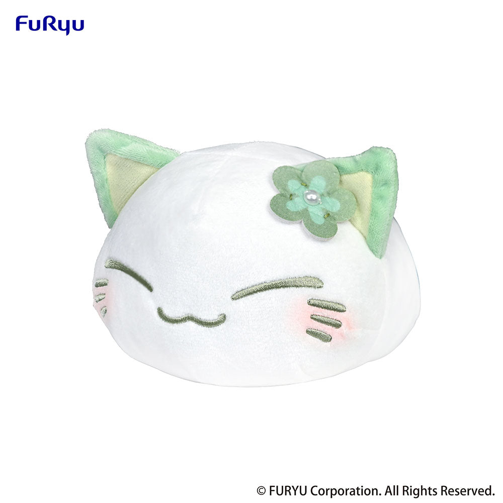 Nemuneko Cat [Green] Pastel Color Plush Toy