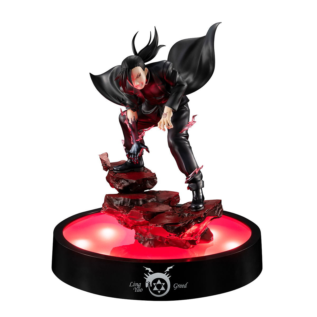 Fullmetal Alchemist Greed Ling Yao Precious G.E.M. Statue With LED Base Stand