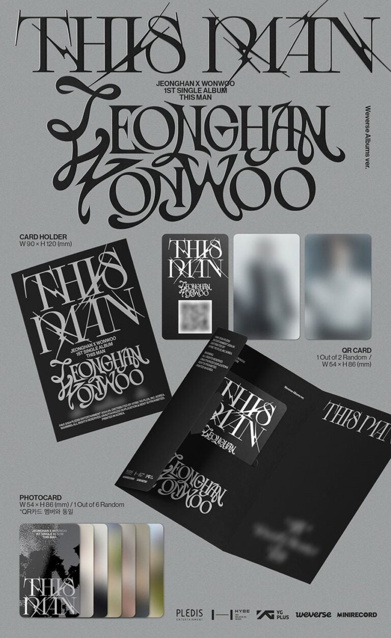 Jeonghan x Wonwoo [Seventeen] 1st Single Album [This Man] [Weverse Albums Ver.] (KPop - Albums)