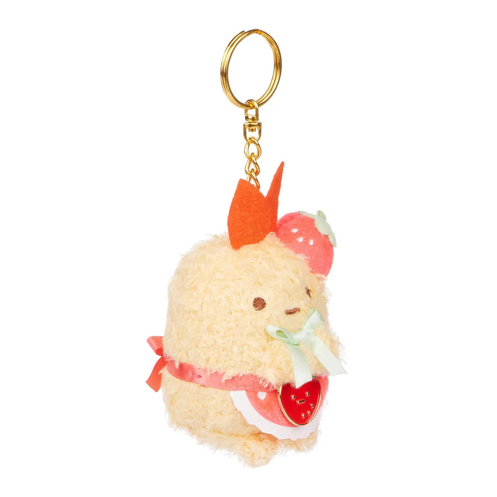San-X Original Sumikkogurashi Ebi [Strawberry Series] 3" Plush Keychain