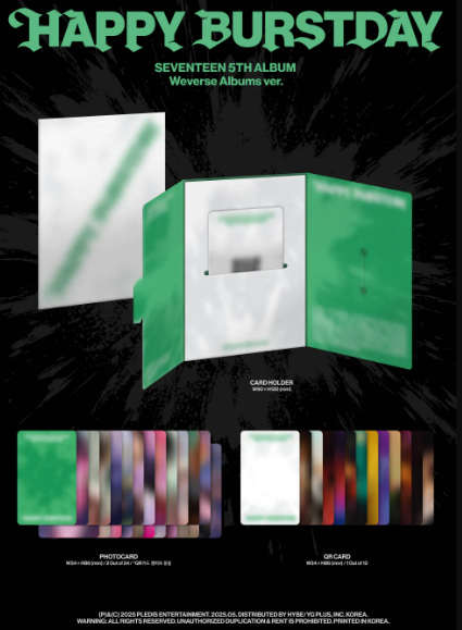 SEVENTEEN - [Happy Burstday] 5th Album WEVERSE Albums Version