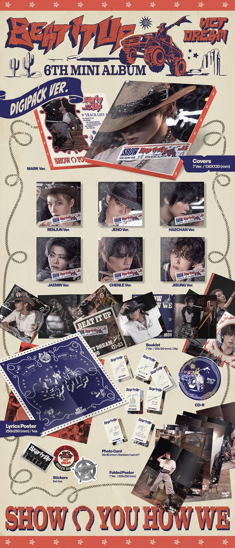 NCT Dream [Beat It Up] 6th Mini Album [Random Digipack Ver.]