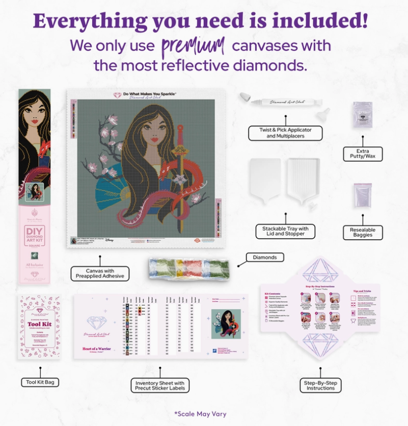 Diamond Art Club Heart of A Warrior Diamond Painting Kit