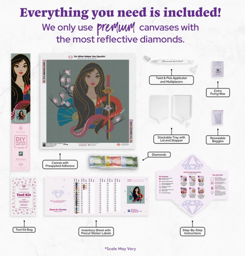 Diamond Art Club Heart of A Warrior Diamond Painting Kit