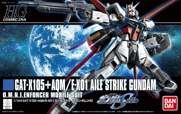 Gundam HGCE #171 GAT-X105 Aile Strike Gundam 1/144 Scale Model Kit