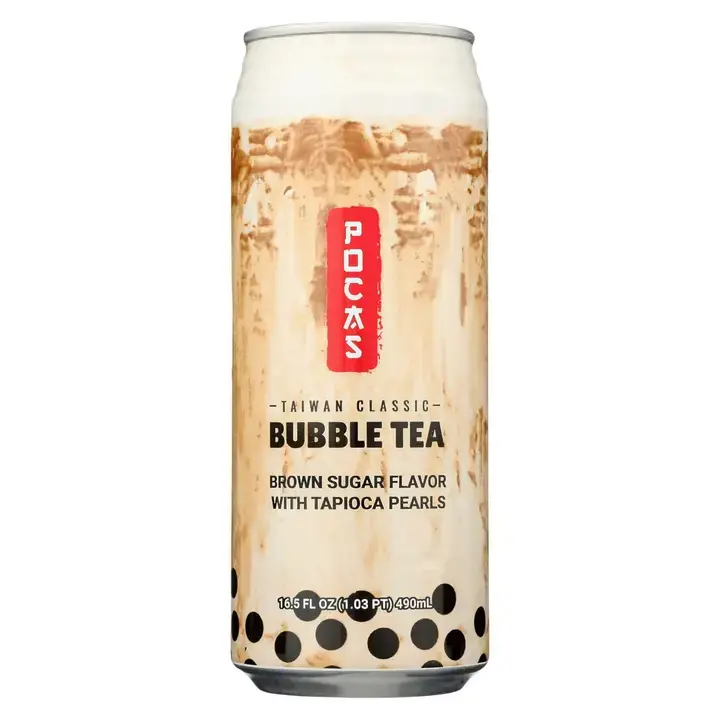 Pocas Bubble Tea Brown Sugar 16.5oz Can