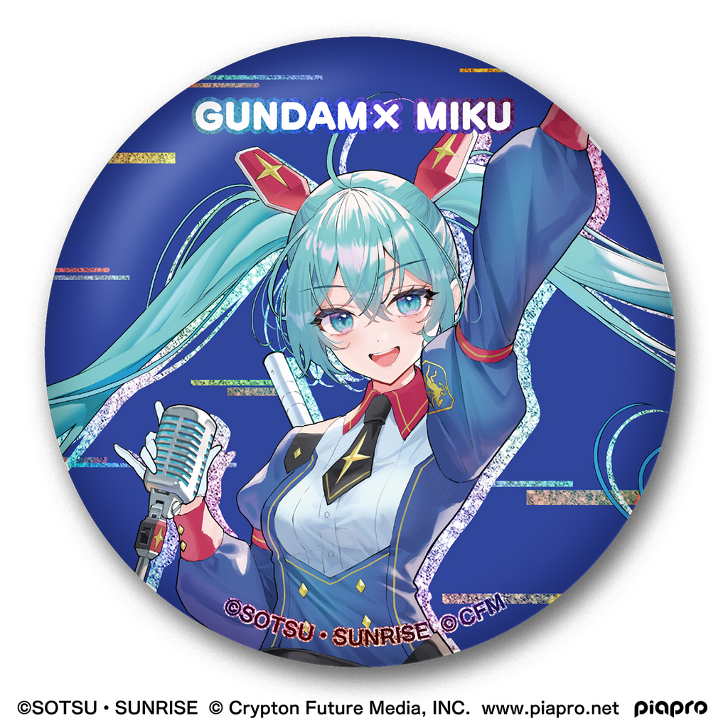 Gundam x Miku Memorial Can Badge Set