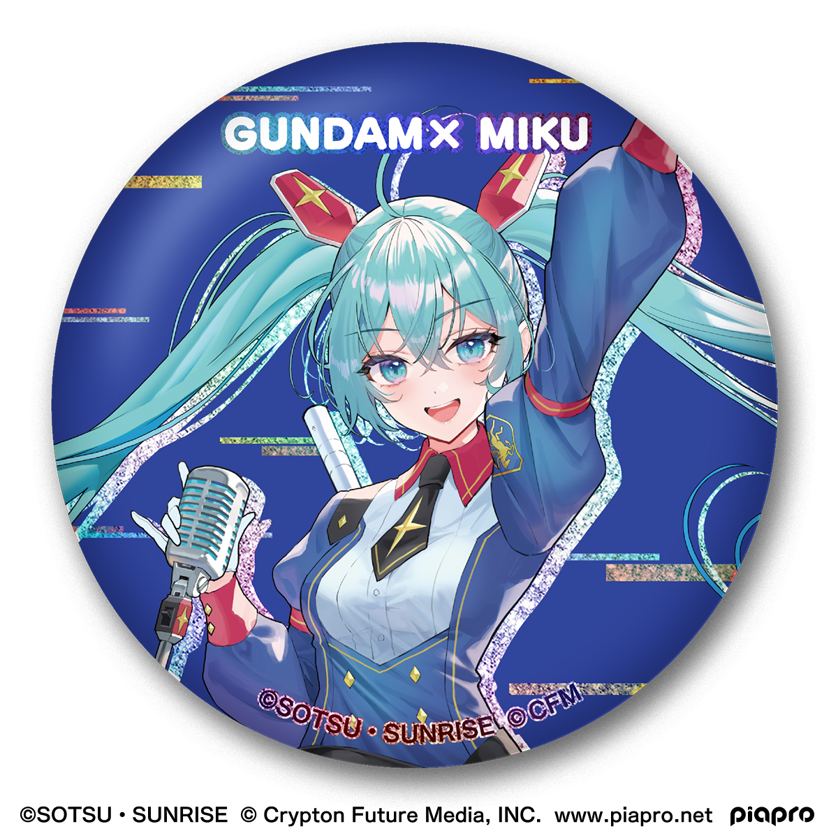 Gundam x Miku Memorial Can Badge Set