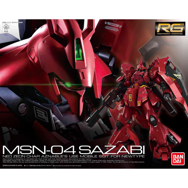 Gundam Char's Counterattack RG MSN-04 Sazabi 1/144 Scale Model Kit