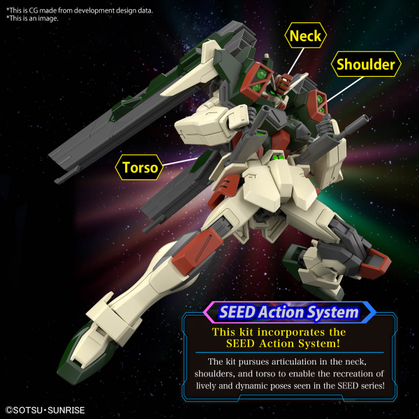 Gundam Seed Freedom HGCE Lightning Buster Gundam 1/144 Scale Model Kit