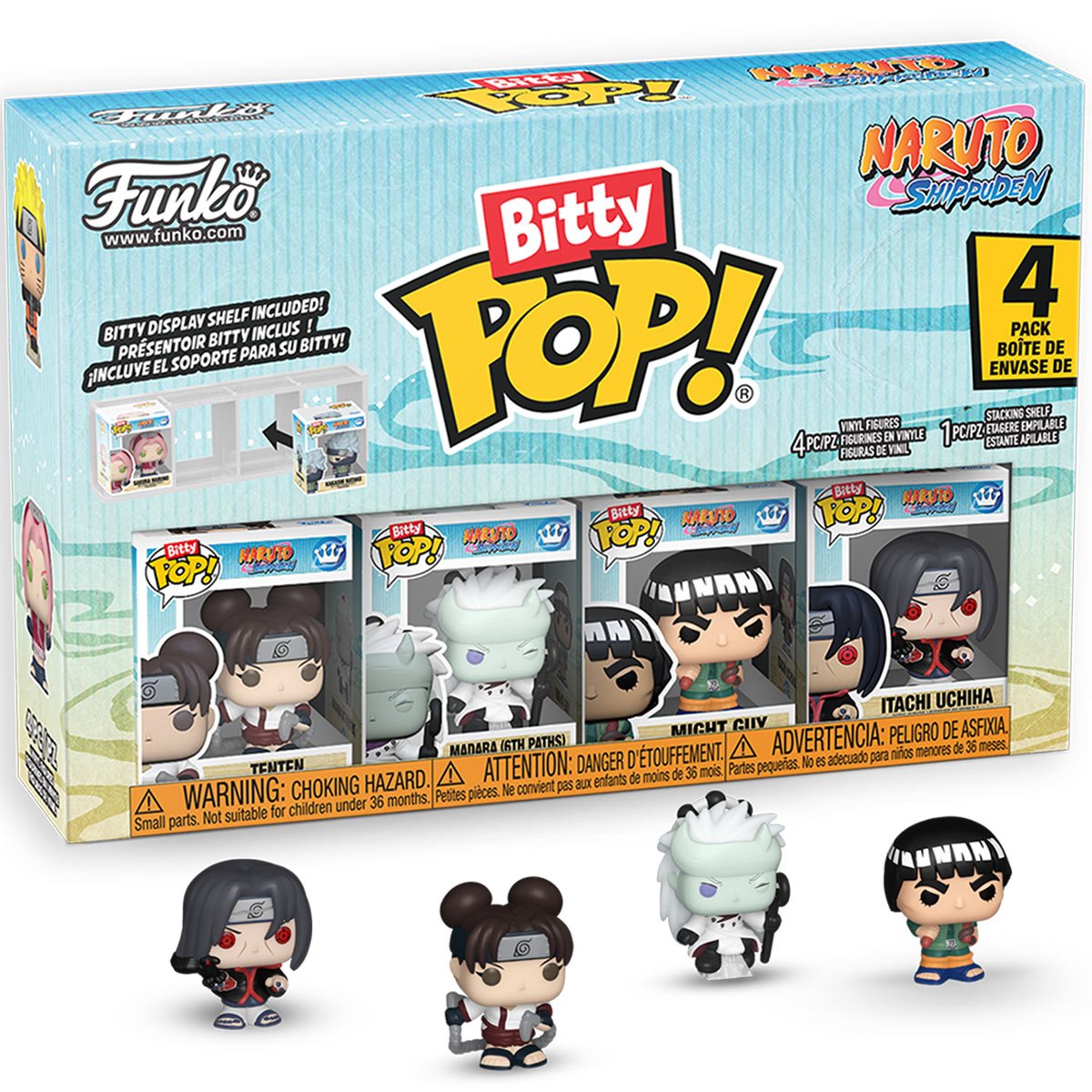 Naruto: Shippuden Battles Funko Bitty Pop! Mini-Figure 4-Pack