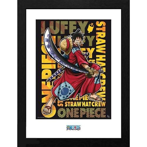 One Piece Luffy in Wano Framed Print