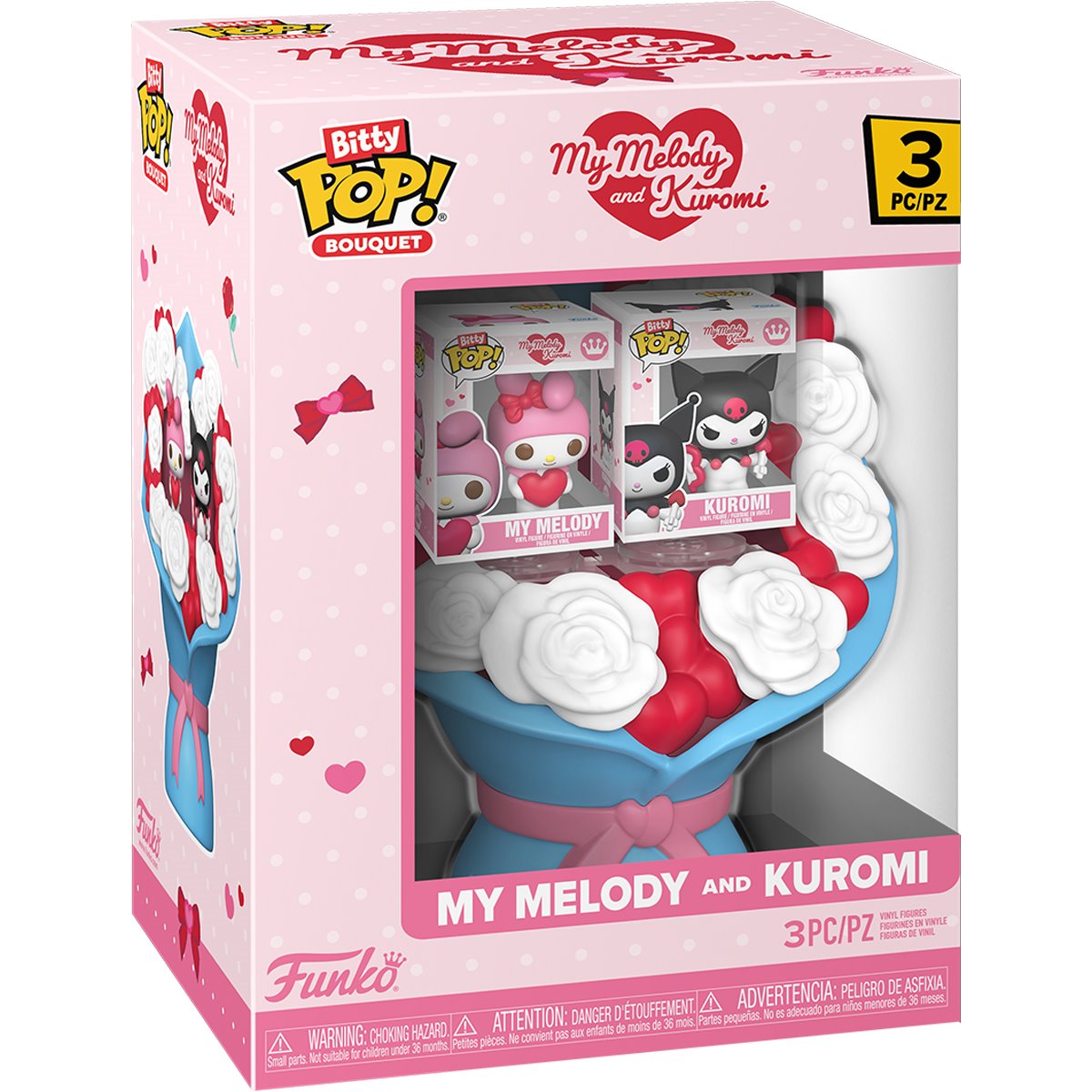 Sanrio Valentines My Melody and Kuromi Funko Bitty Pop! Mini-Figure Bouquet