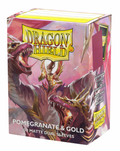 Dragon Shield Sleeves [Pomegranate & Gold] Standard Matte Dual 100CT Sleeves