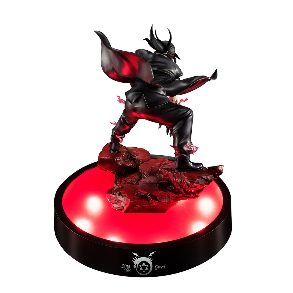 Fullmetal Alchemist Greed Ling Yao Precious G.E.M. Statue With LED Base Stand