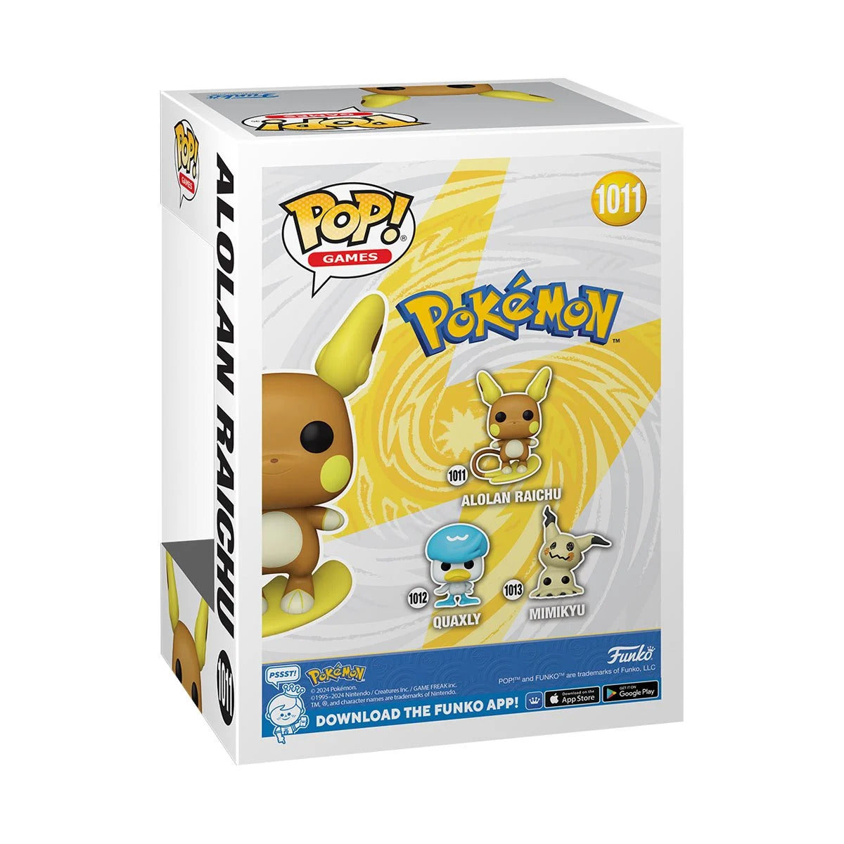 Pokemon Alolan Raichu Funko Pop! #1011 Vinyl Figure
