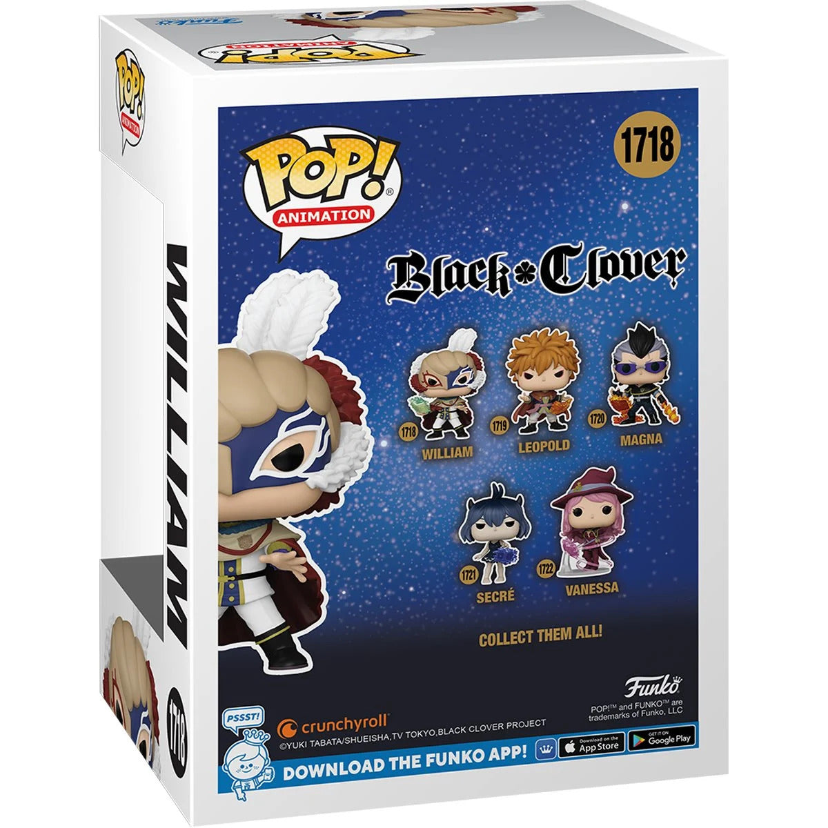 Black Clover William Funko Pop! #1718 Vinyl Figure