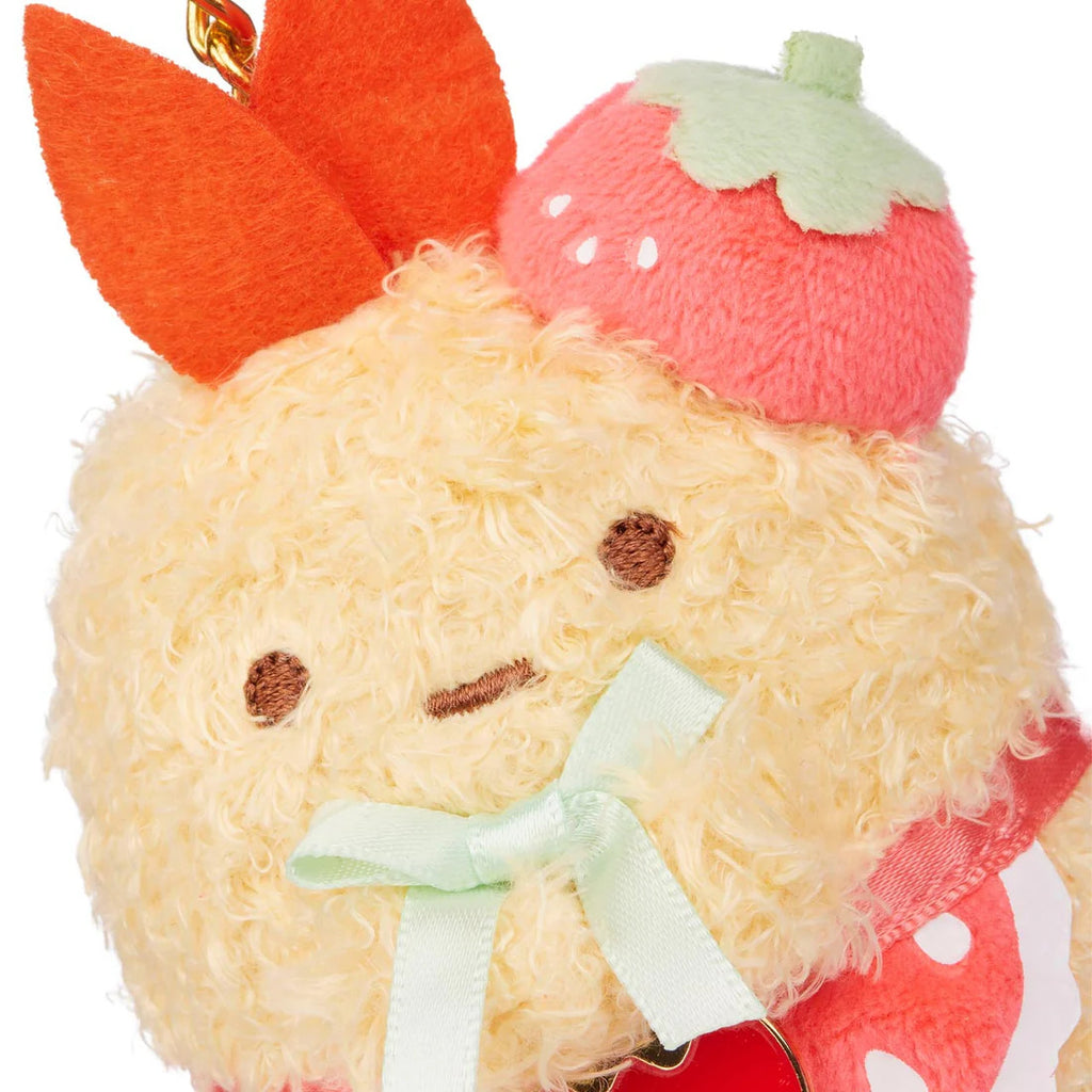 San-X Original Sumikkogurashi Ebi [Strawberry Series] 3" Plush Keychain