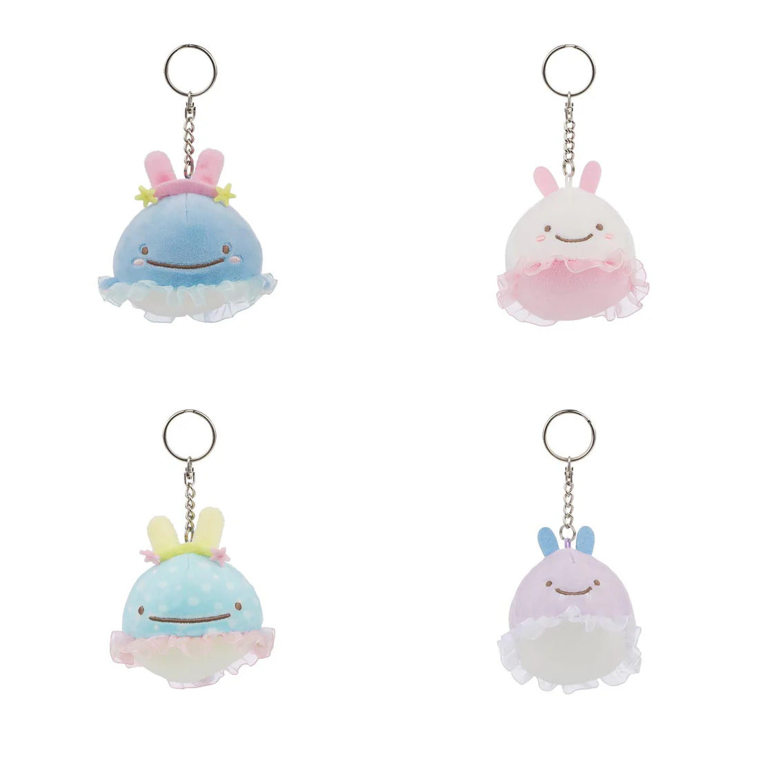 San-X Original Jinbesan Sea Bunnies 3.75" Plush Keychain Blind Box [1 of 4]