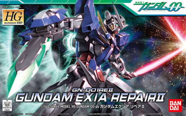 Gundam 00 HG #44 Gundam Exia Repair II 1/144 Scale Model Kit
