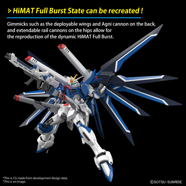 Gundam Seed Freedom HGCE #243 Rising Freedom Gundam 1/144 Scale Model Kit