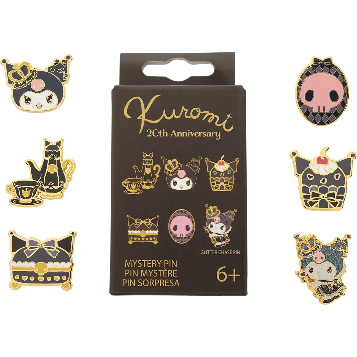 Sanrio Kuromi [20th Anniversary] Pin Blind Box [1 of 12, 6 Variants]