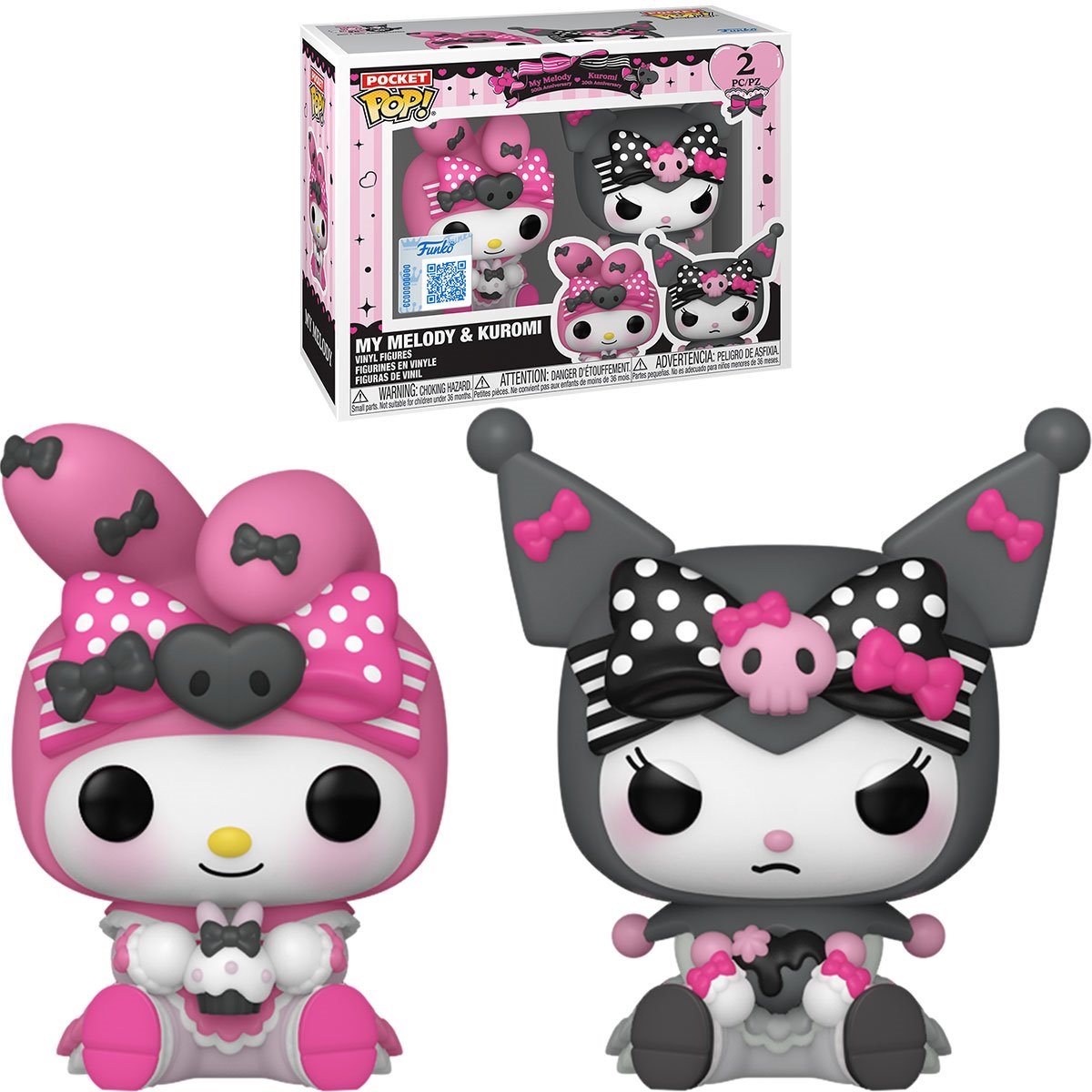 Sanrio My Melody & Kuromi [20th Anniversary] Funko Pocket Pop! [Specialty Series] 2-Pack Key Chain