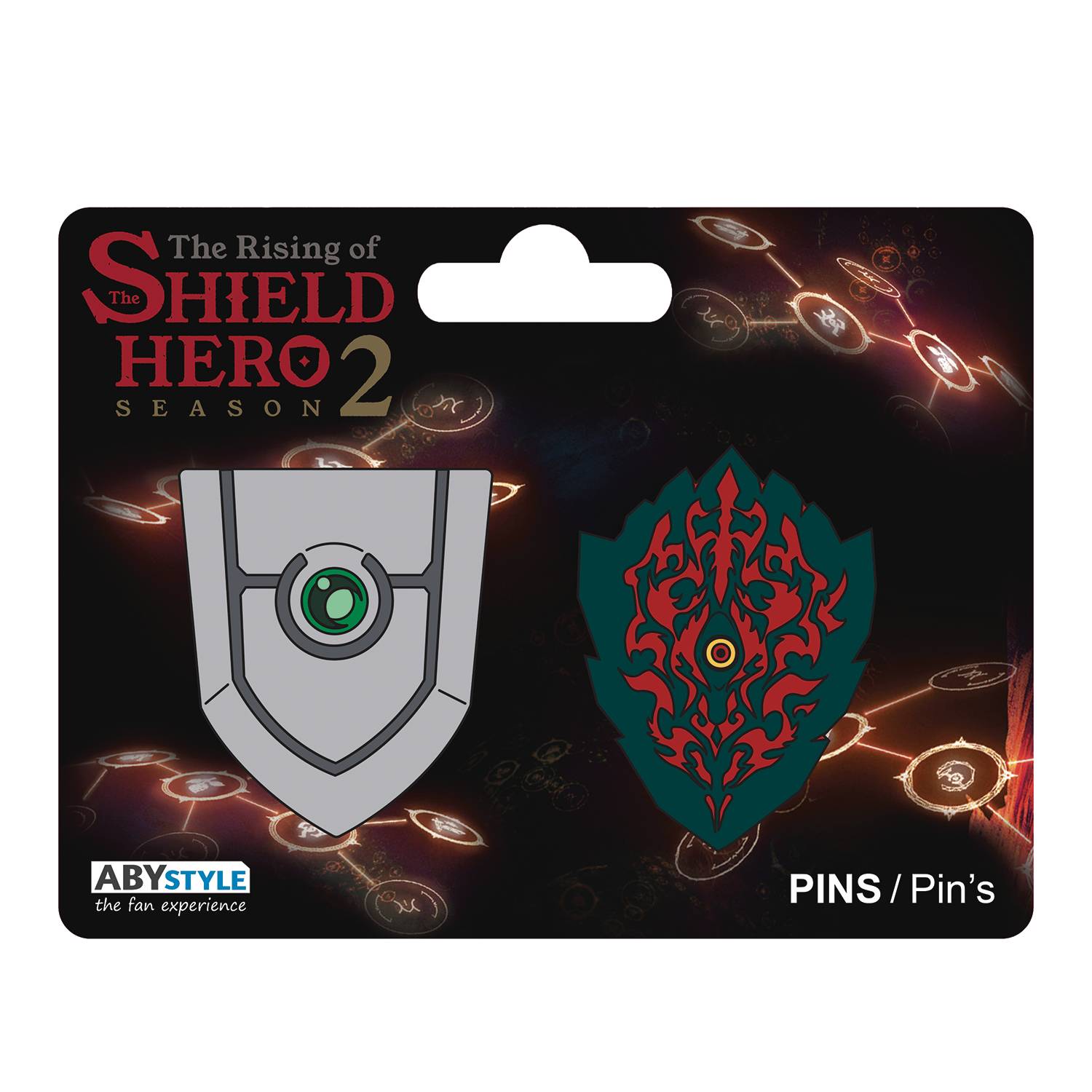 Rising of The Shield Hero Small Shield & Curse Shield 2 Pin Pack