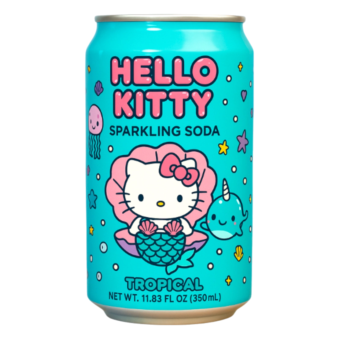 Hello Kitty Tropical Sparkling Soda 11.83oz Can