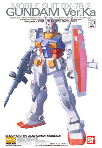 Gundam MG RX-78-2 Gundam Ver.Ka 1/100 Scale Model Kit