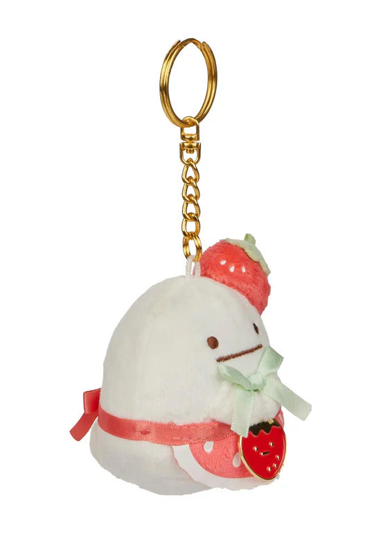 San-X Original Sumikkogurashi Obake [Strawberry Series] 3" Plush Keychain