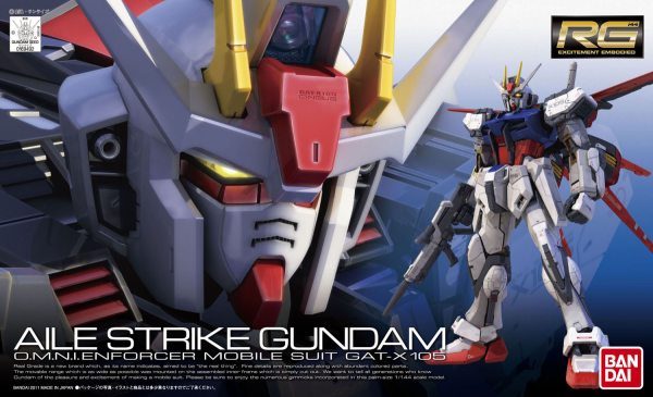 Gundam RG #03 GAT-X105 Aile Strike Gundam 1/144 Scale Model Kit