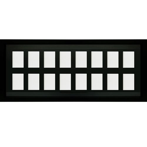 Trading Card Collector 16 Position Black Frame