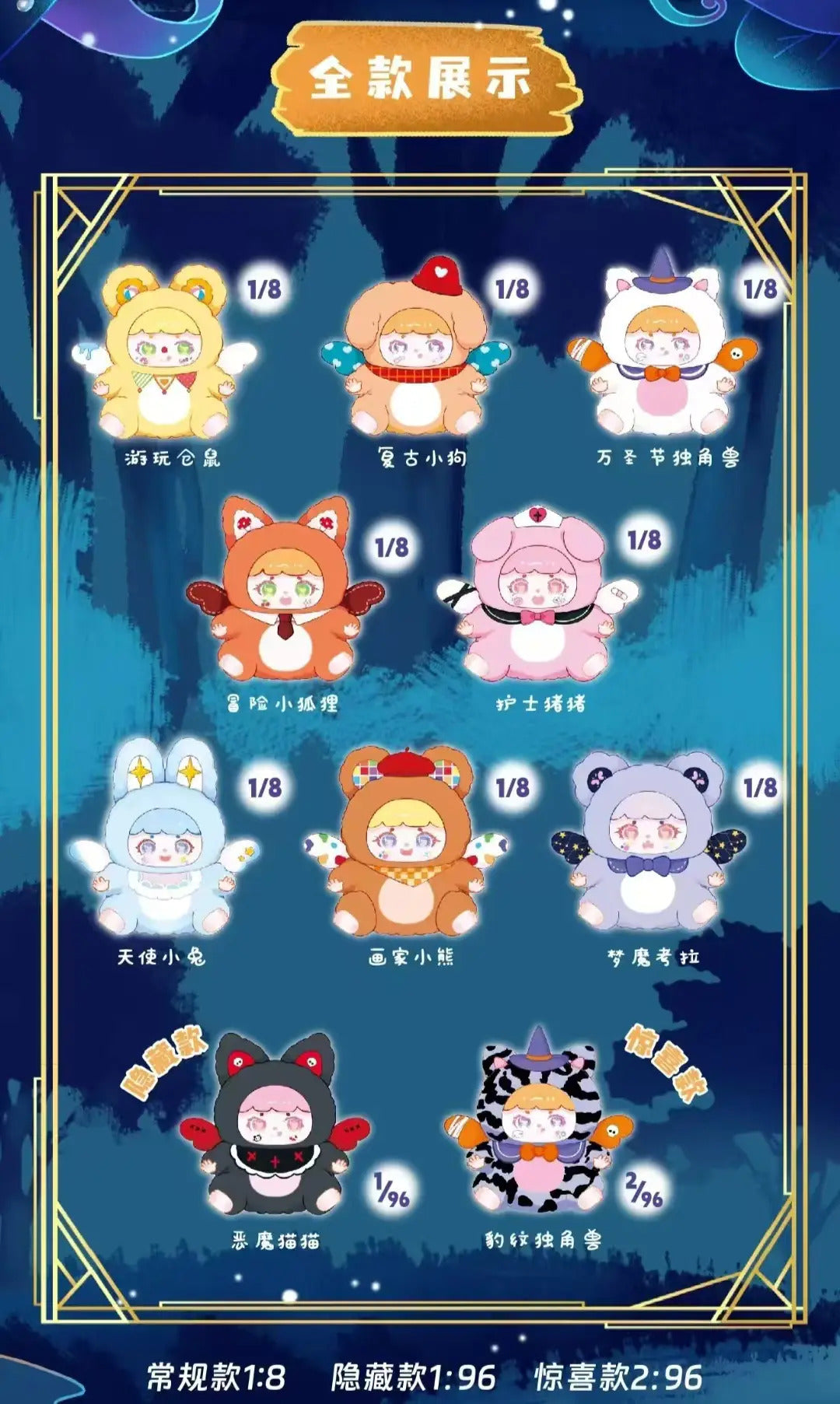 Tao Qi Bao Fantasy Sprite Series Blind Mini-Plush [1 of 8, 2 Secret Rares]