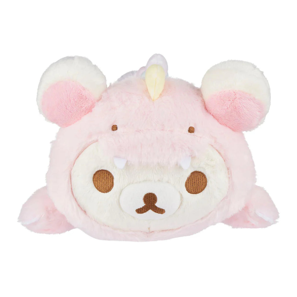San-X Original Korilakkuma [Plays with Dino Laydown Series] [Soft Pink] 13.5" Plush