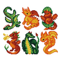 Mini Dazzles Dragons Diamond Art Kit