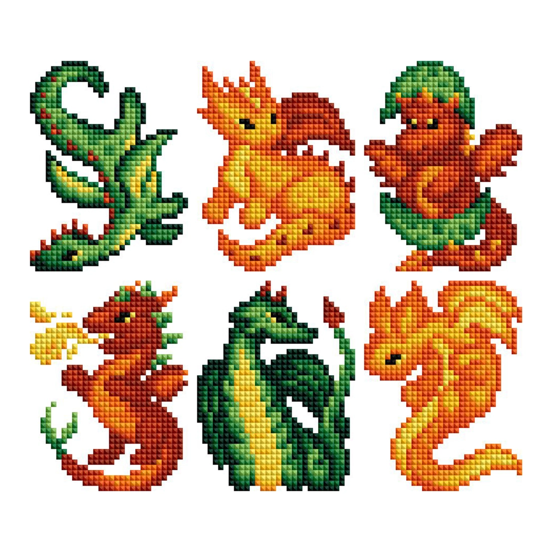 Mini Dazzles Dragons Diamond Art Kit