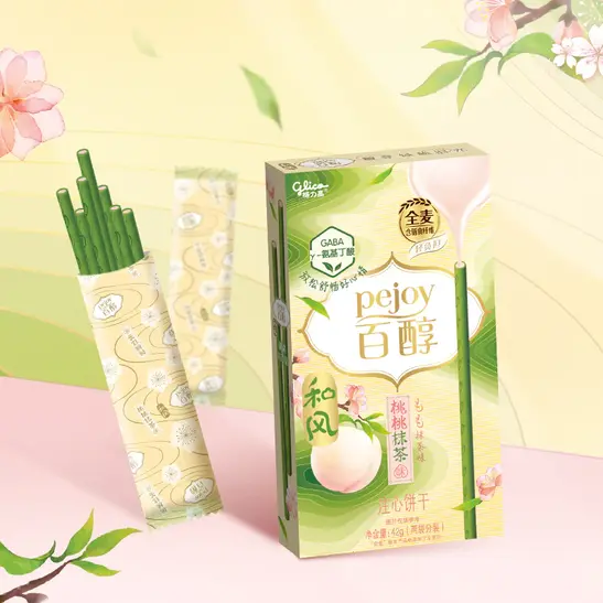 Glico Pejoy Mild Peach & Matcha Flavor 42g