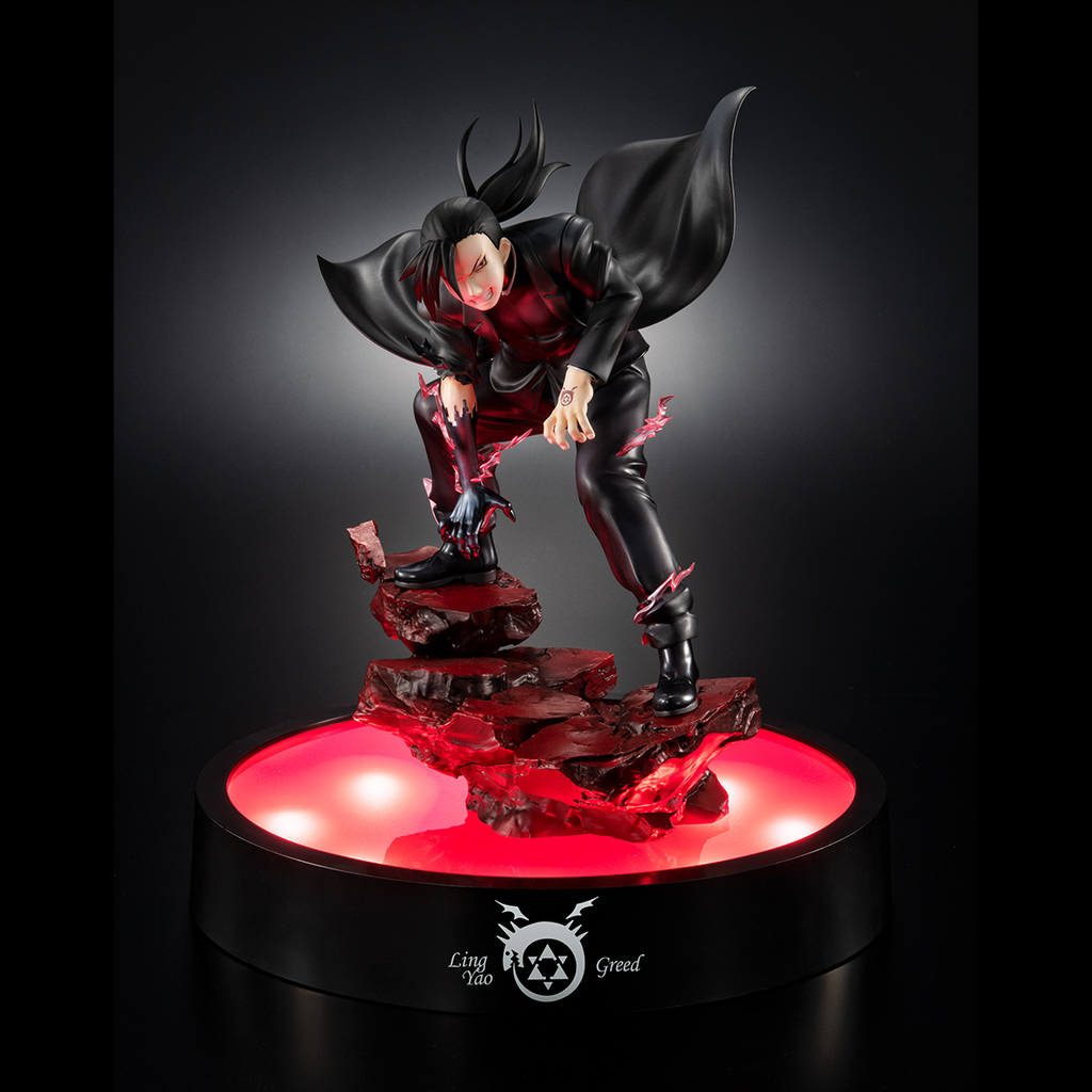 Fullmetal Alchemist Greed Ling Yao Precious G.E.M. Statue With LED Base Stand
