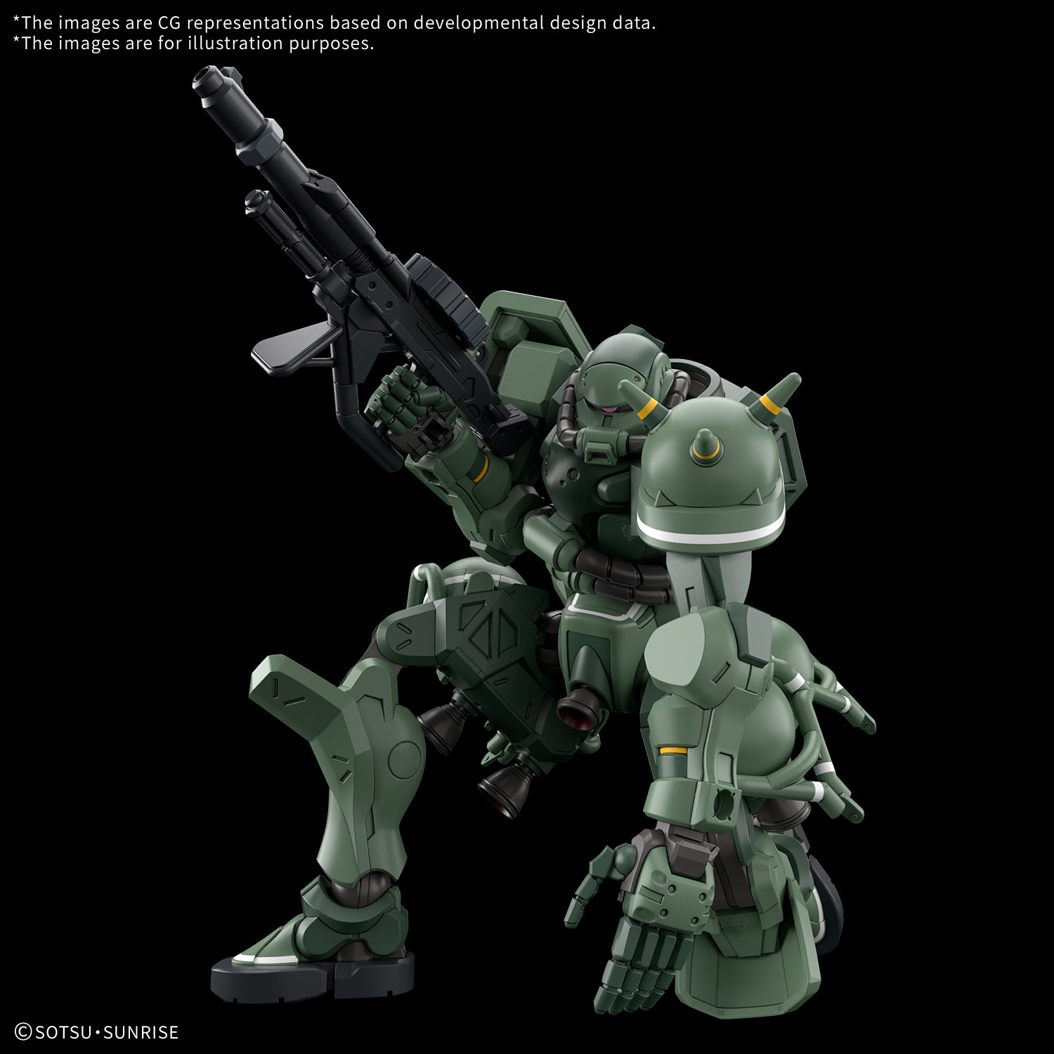 Gundam GQuuuuuuX HG GQ MS-06 Zaku [GQ] 1/144 Scale Model Kit