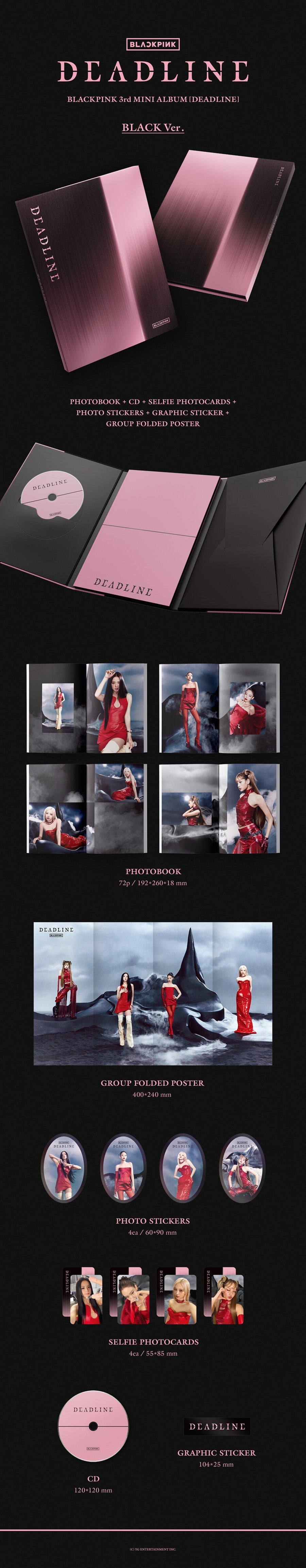 BLACKPINK [DEADLINE] 3rd Mini Album [Black Ver.]