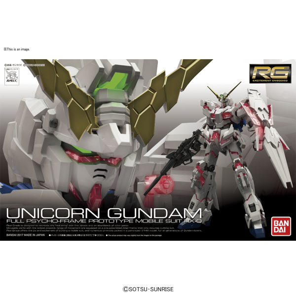 Gundam RG #25 Unicorn Gundam 1/144 Scale Model Kit