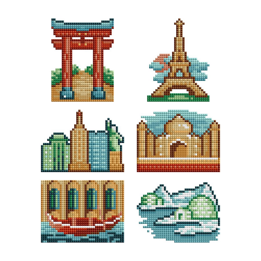 Mini Dazzles Around the World Part 1 Diamond Painting Kit