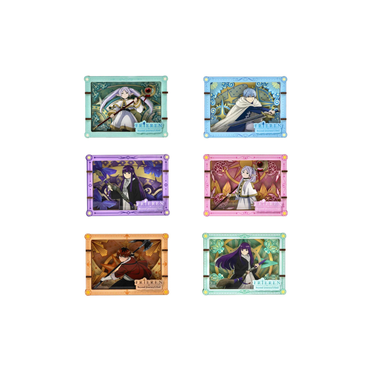 Wooden Gallery  set of 6 blind box. Frieren, Fern, Stark and Himmel.