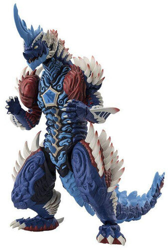 Colorful dragon-like creature figurine on a white background