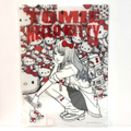A clear plastic file folder featuring a Hello Kitty illustration. The folder is printed with a dense collage of Hello Kitty characters, red bows, and the text 'TO MY HELLO KITTY' in red.