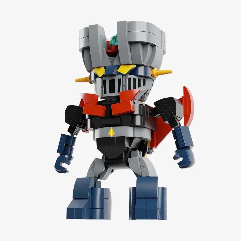 Toy robot figure on a white background