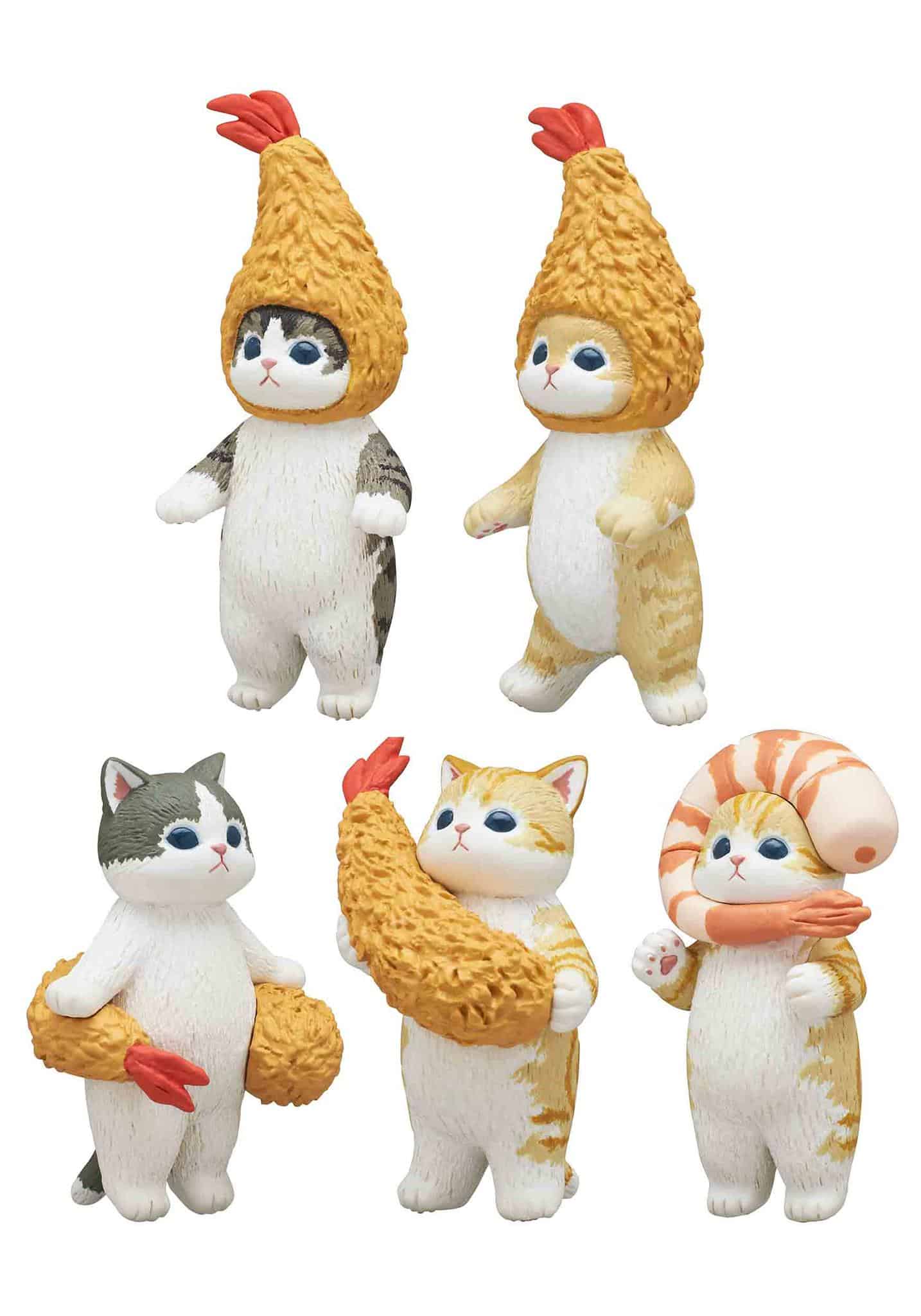 Collect all 6 Shrimp Meows! Cats with Shrimp on their heads and in their arms.