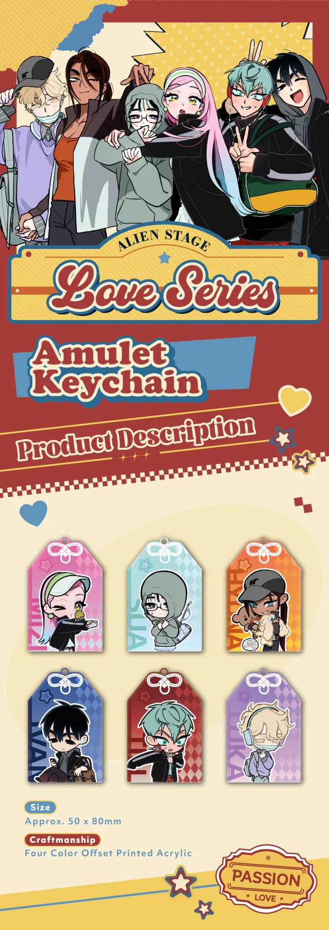 Alien Stage Love Series Amulet Keychain Blind Box